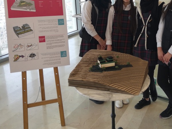 One group's project at the exhibition