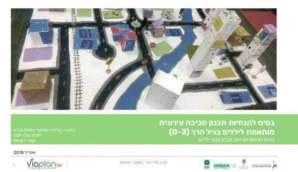 Guidelines for Toddler-Friendly Cities in Israel (Hebrew)
