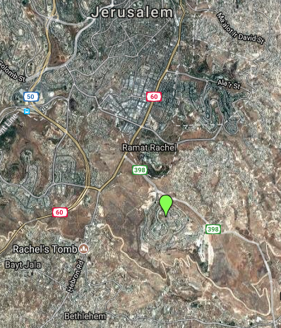 Area map of Har Homa